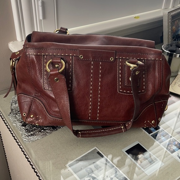 Coach Handbags - Authentic Coach Andrea Whip Stitch Satchel